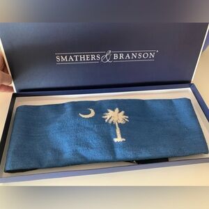 Smathers & Branson SC Palmetto State Blue Needlepoint Cummerbund NEW